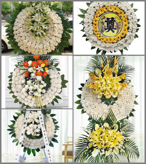 山东滨州滨城区滨北街道宋花布村花圈速递