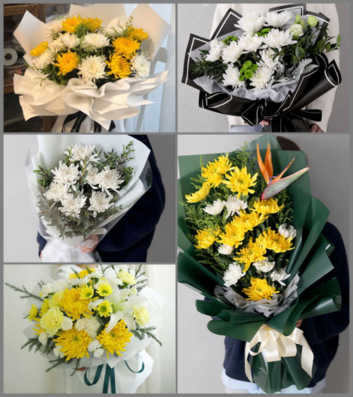 山东滨州滨城区滨北街道宋花布村白事花束代送